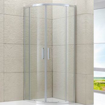 Semi-frameless Round Corner Sliding Shower Screen